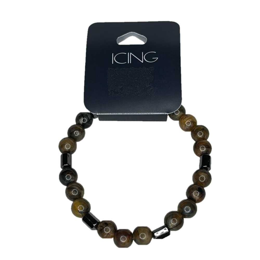 Icing Beaded Bracelet Brown